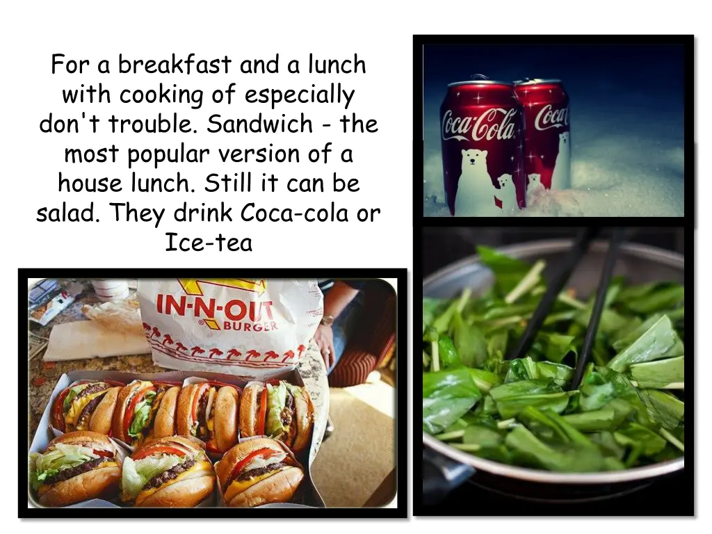 for a breakfast and a lunch with cooking