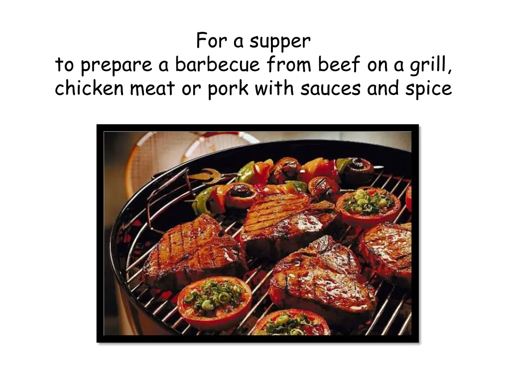for a supper