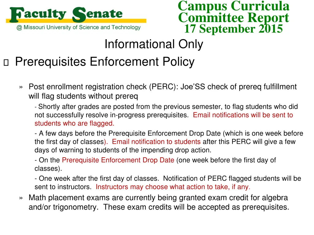 campus curricula committee report 17 september 7
