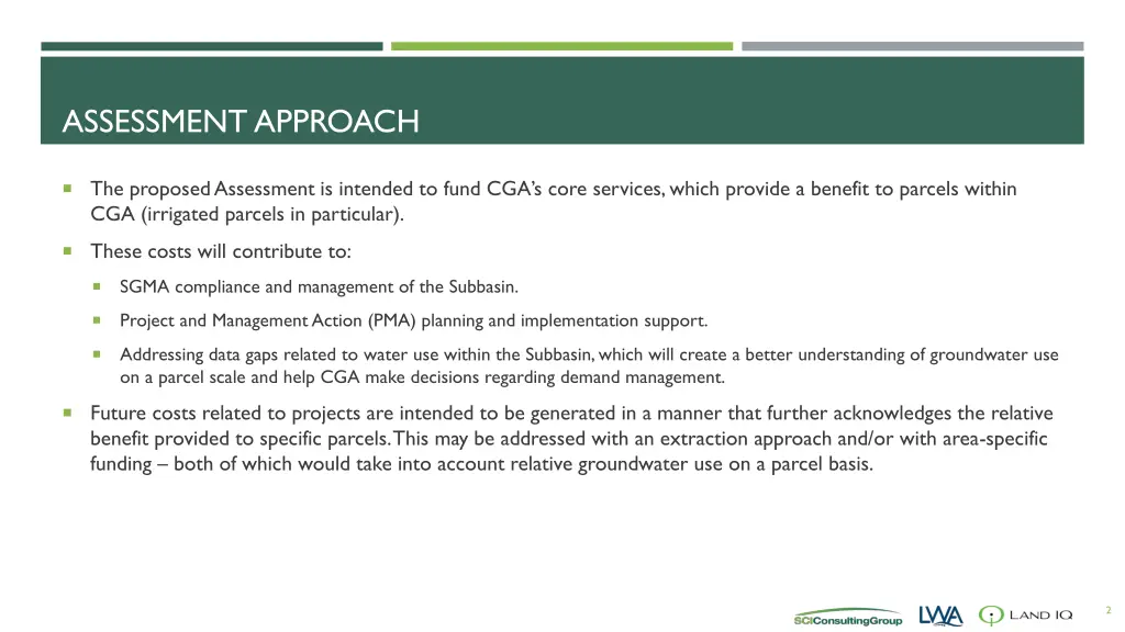 assessment approach