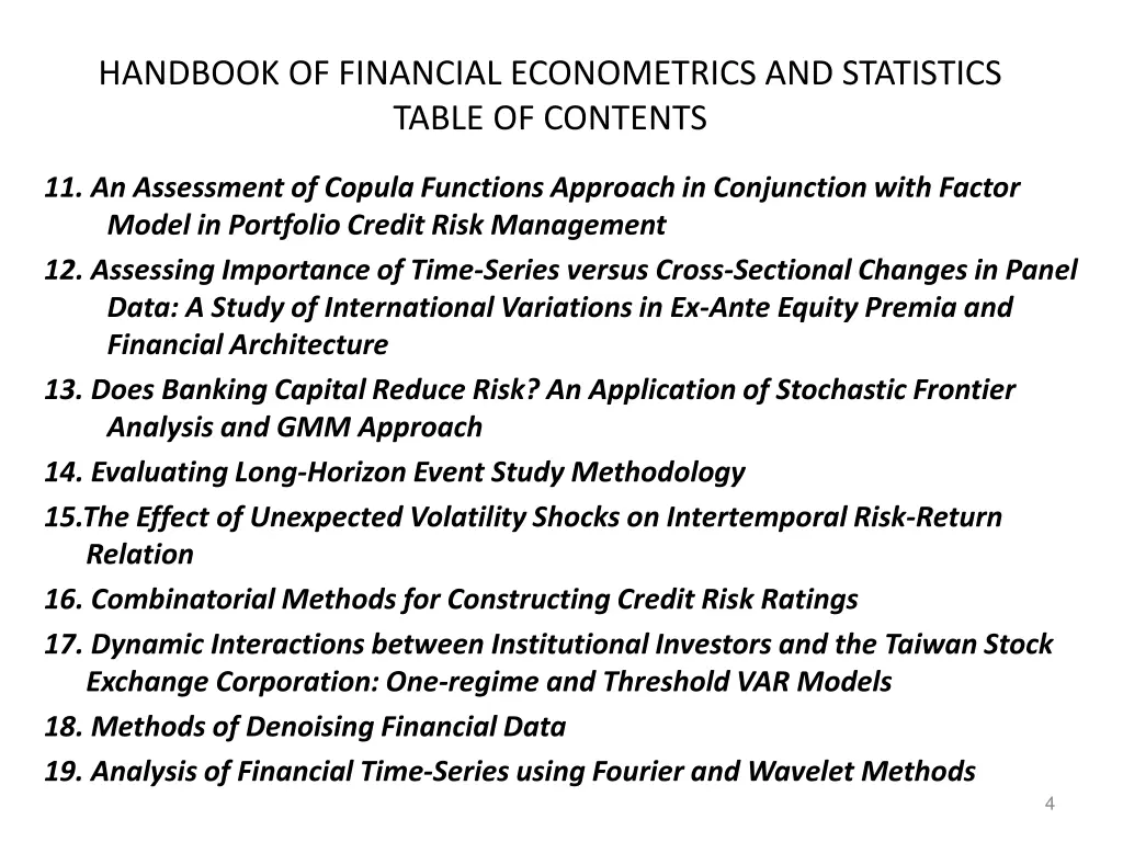 handbook of financial econometrics and statistics 1