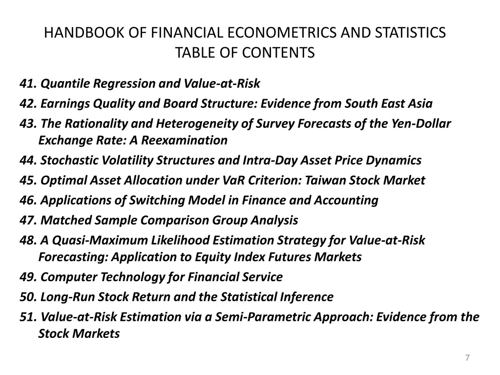handbook of financial econometrics and statistics 4