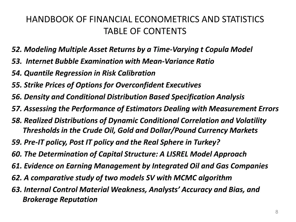 handbook of financial econometrics and statistics 5