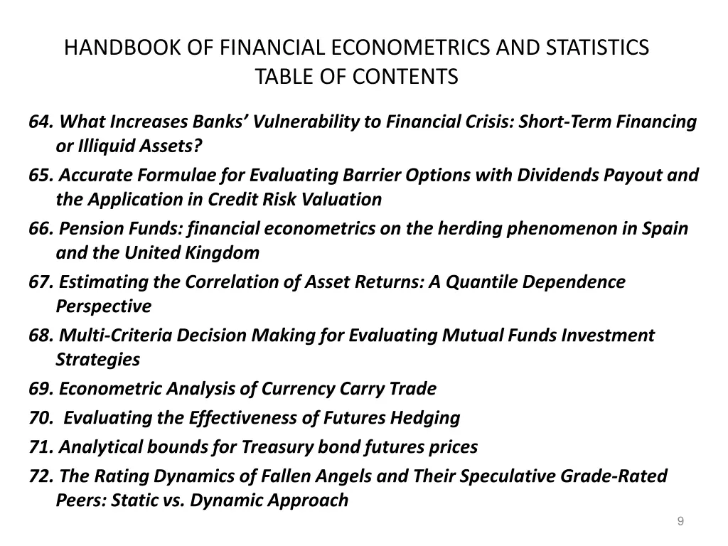 handbook of financial econometrics and statistics 6