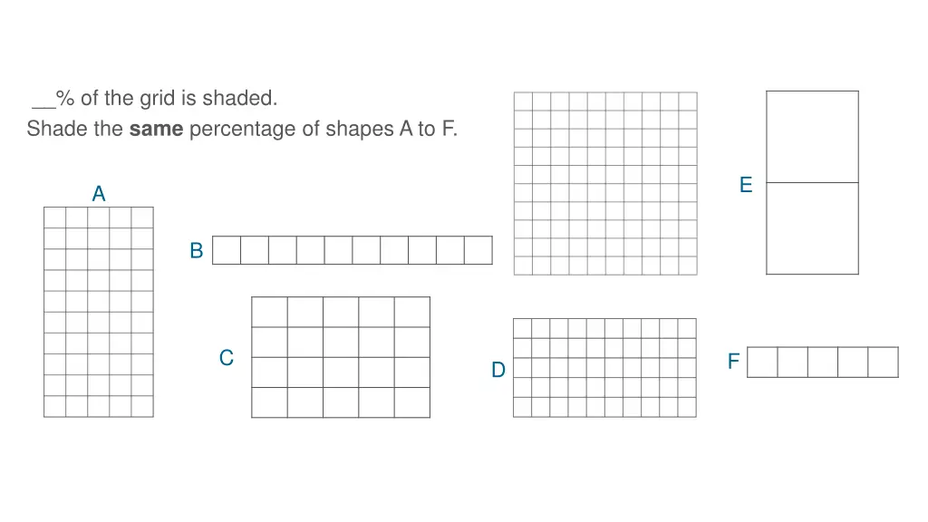 of the grid is shaded shade the same percentage 1