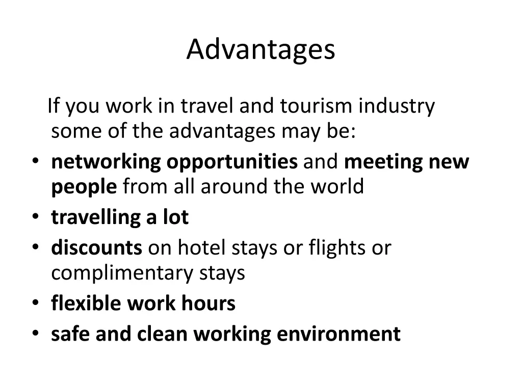 advantages