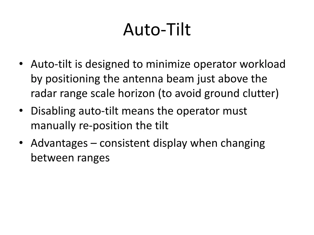 auto tilt