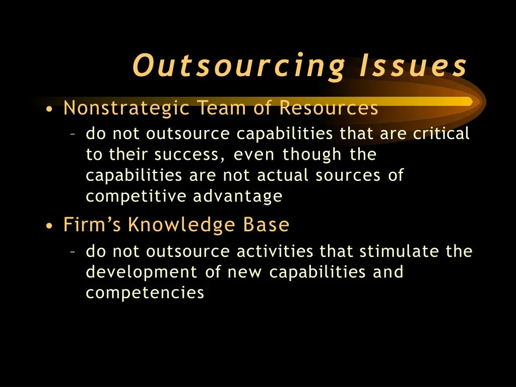 outsourcing issues 1