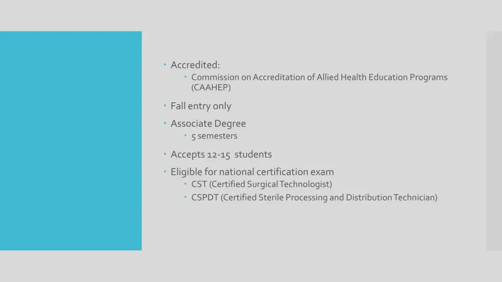 accredited commission on accreditation of allied