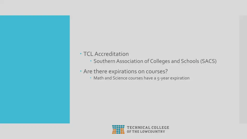 tcl accreditation southern association