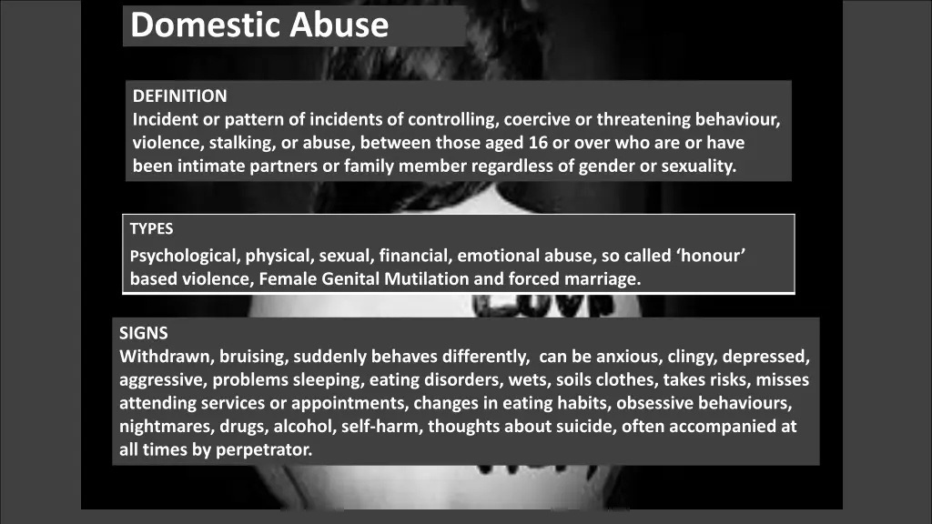 domestic abuse