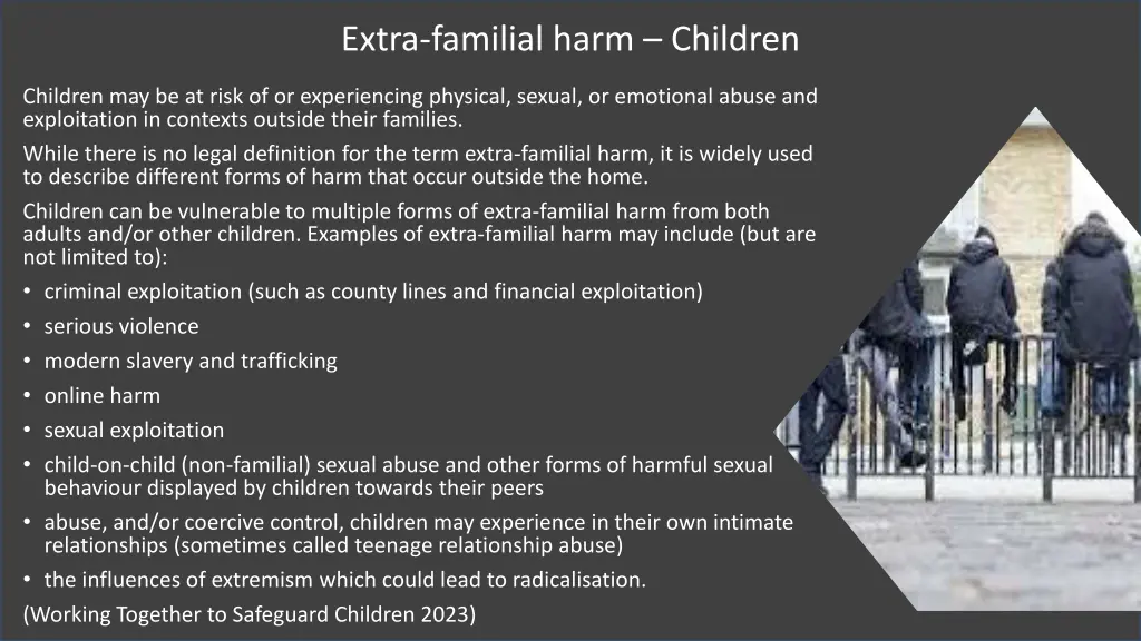 extra familial harm children