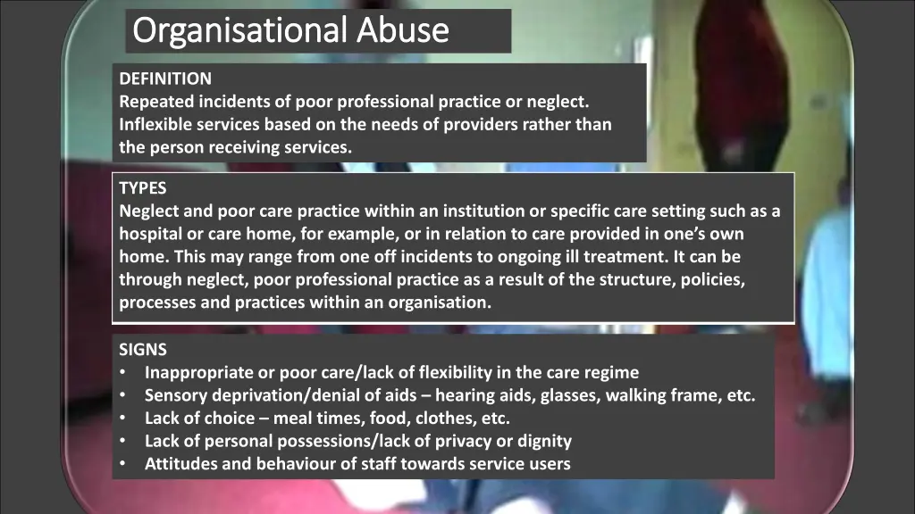 organisational abuse organisational abuse