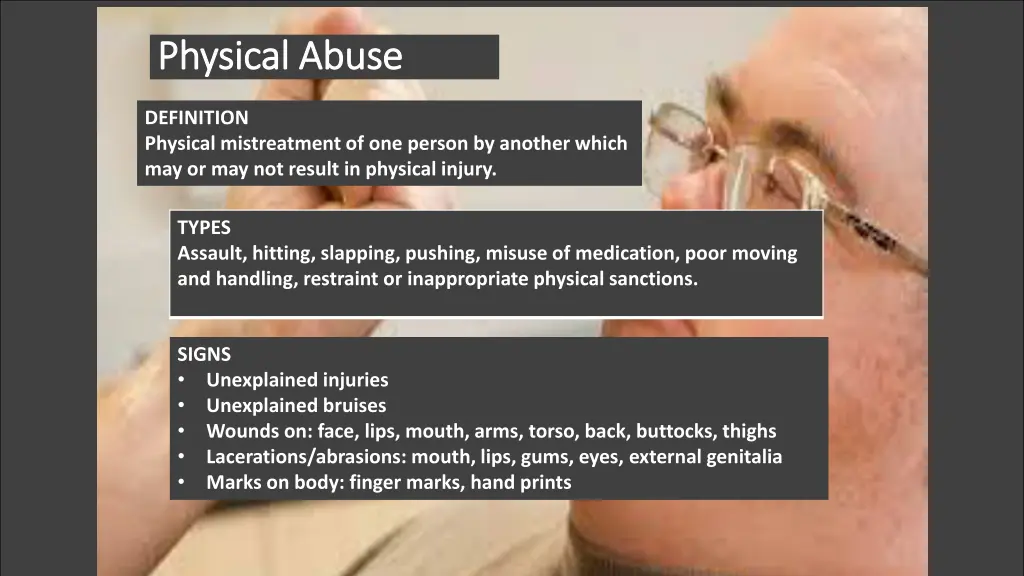 physical abuse physical abuse