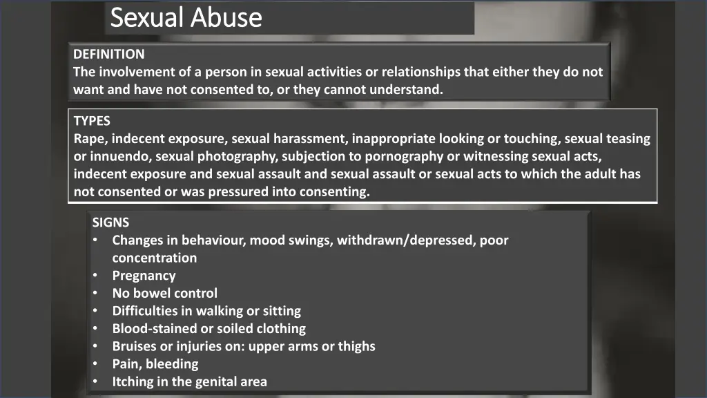 sexual abuse sexual abuse