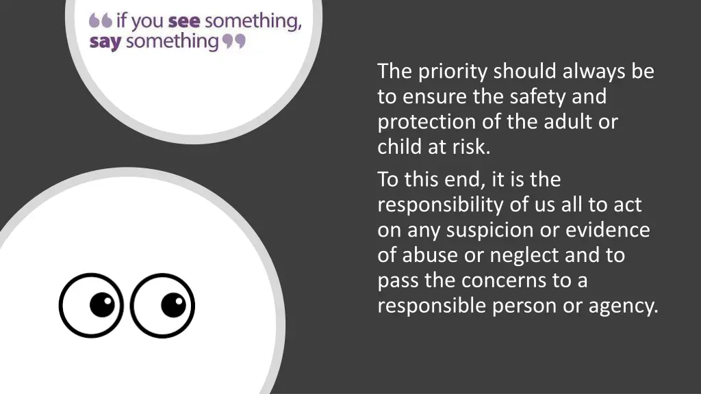 the priority should always be to ensure