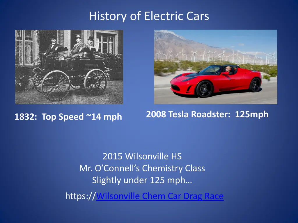 history of electric cars