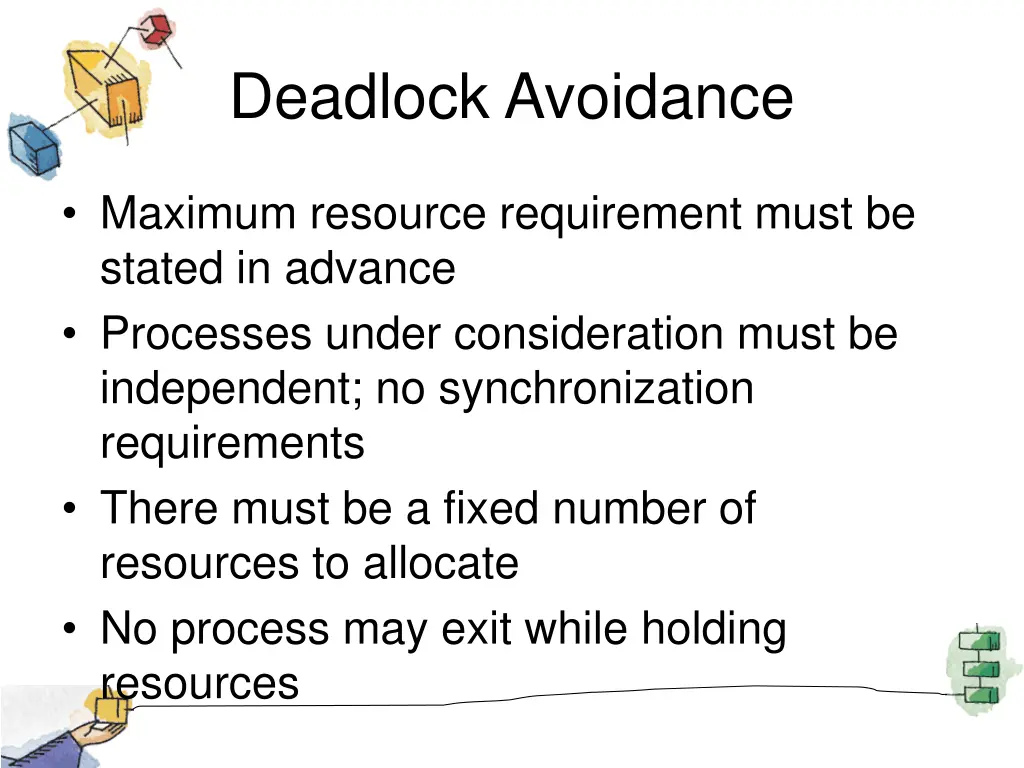 deadlock avoidance 1