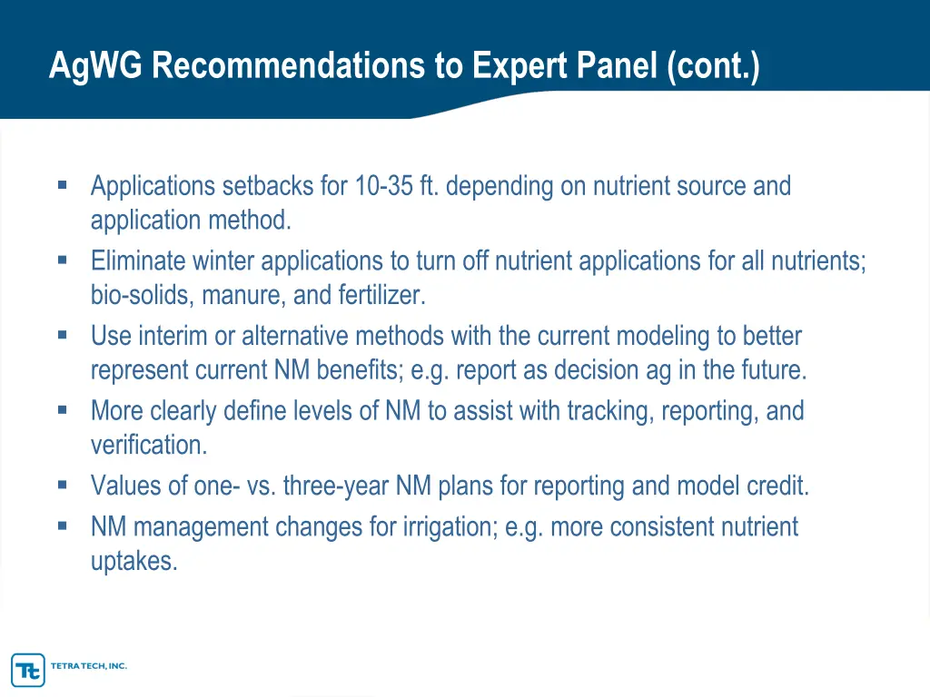 agwg recommendations to expert panel cont 1