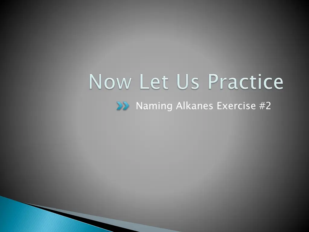 naming alkanes exercise 2