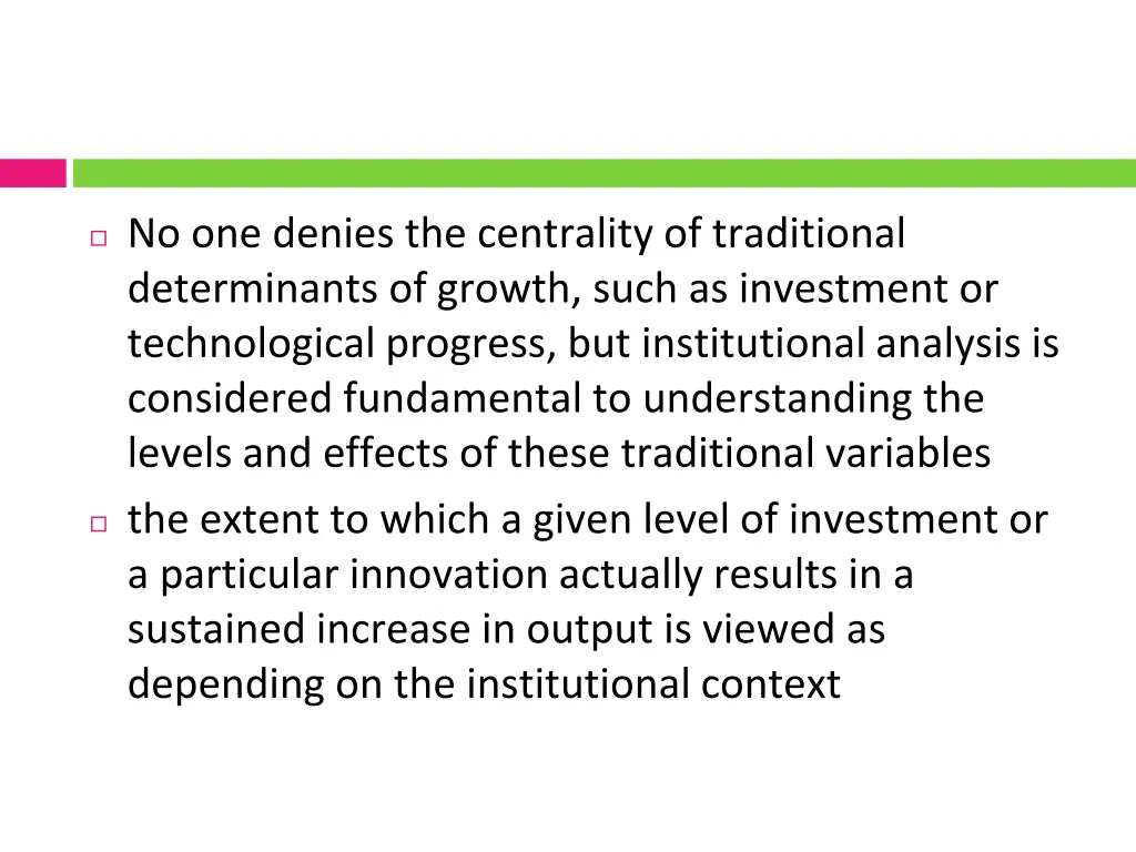 no one denies the centrality of traditional
