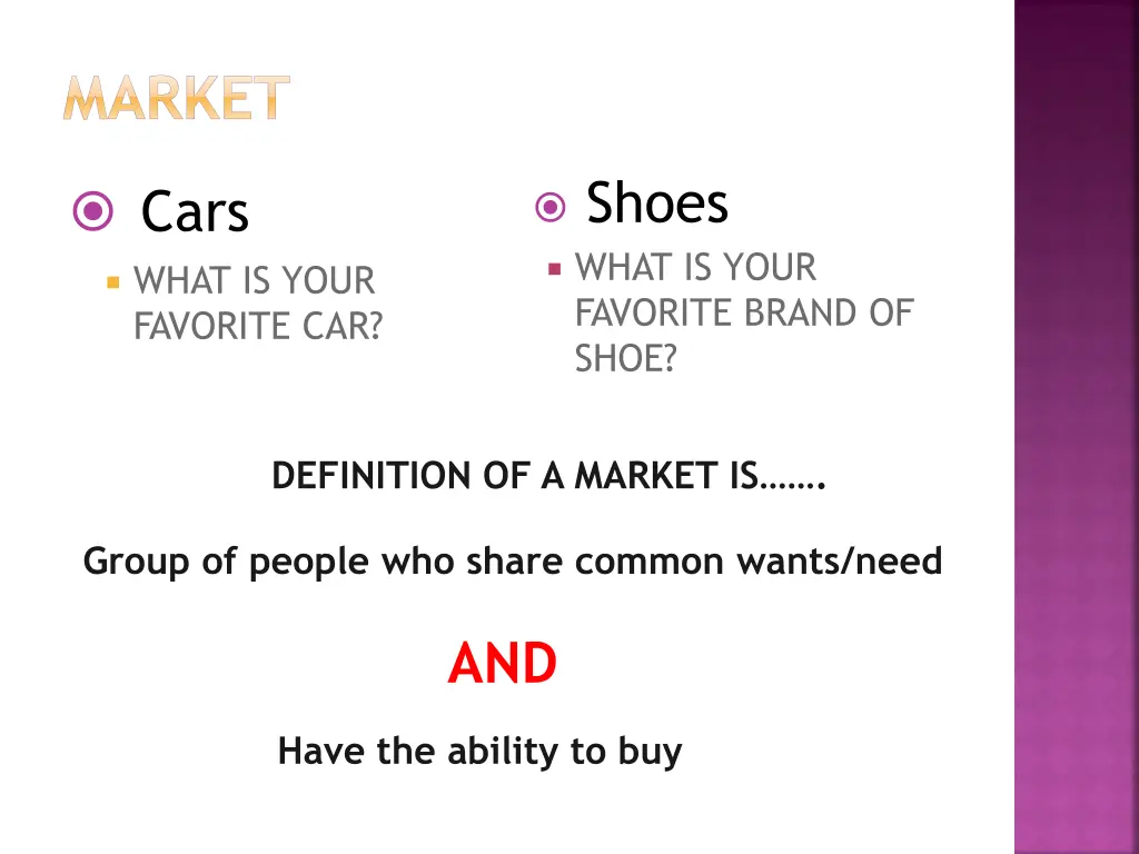 market