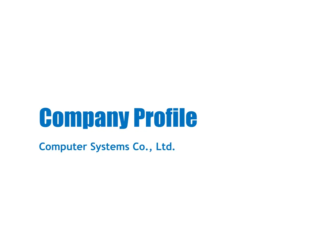 company profile