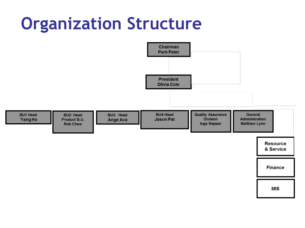 organization structure