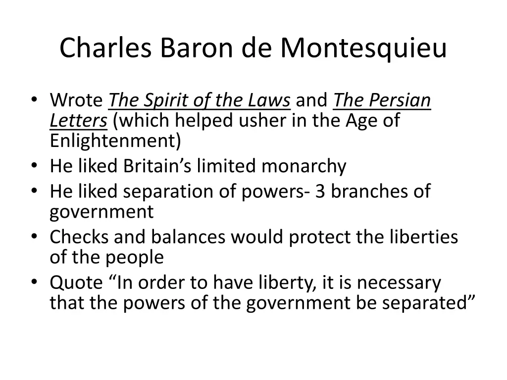 charles baron de montesquieu