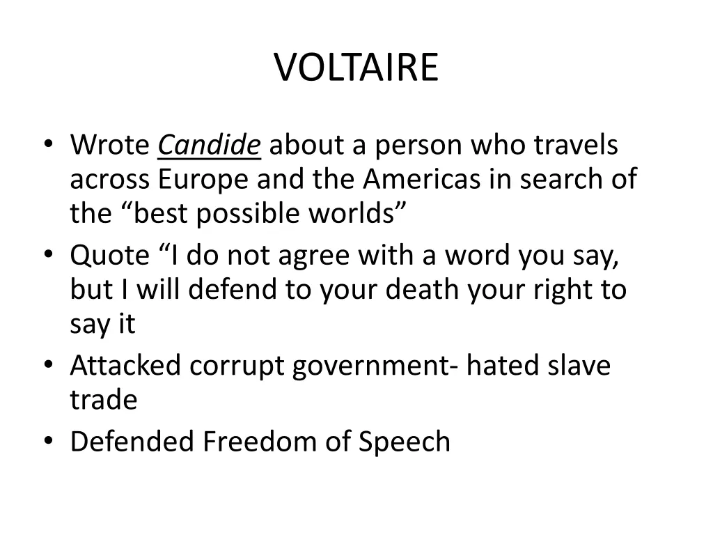 voltaire