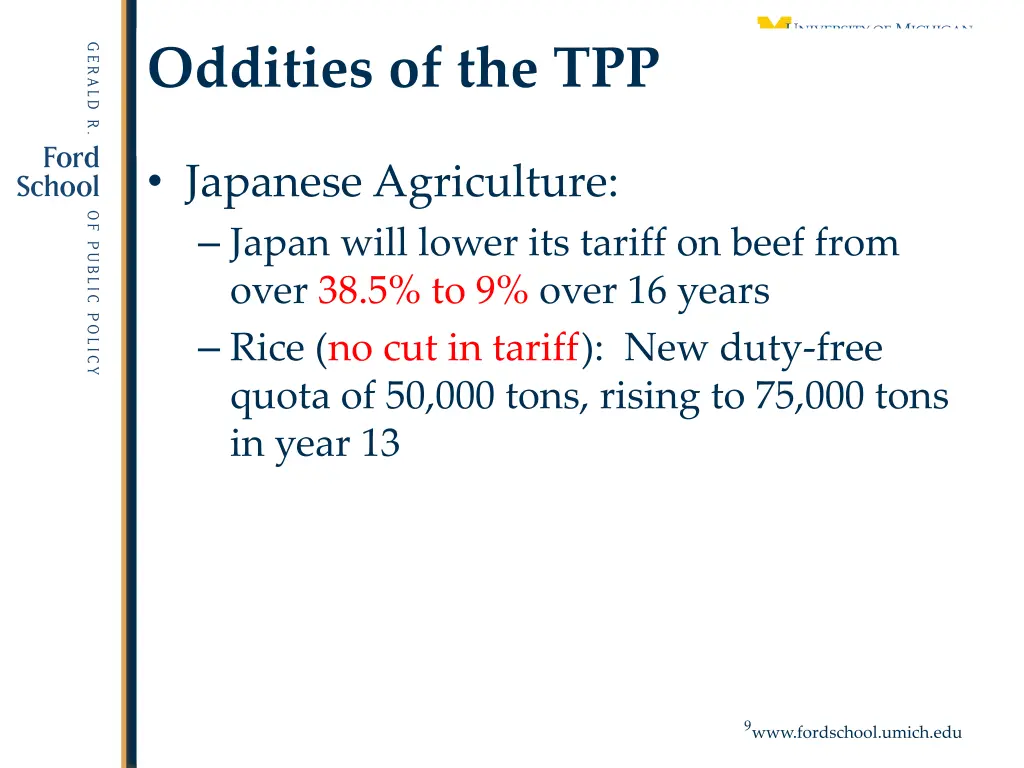 oddities of the tpp 3