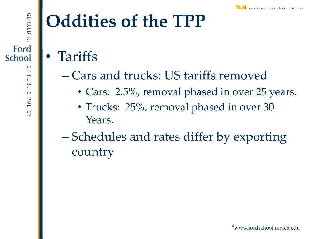 oddities of the tpp