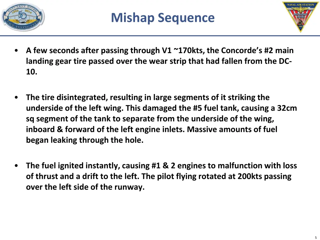 mishap sequence