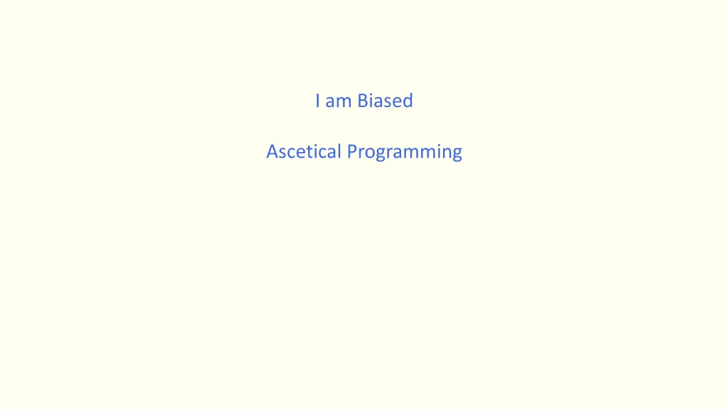 i am biased 1