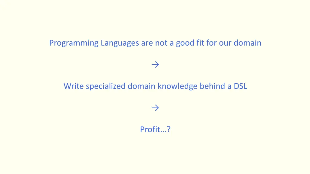 programming languages are not a good