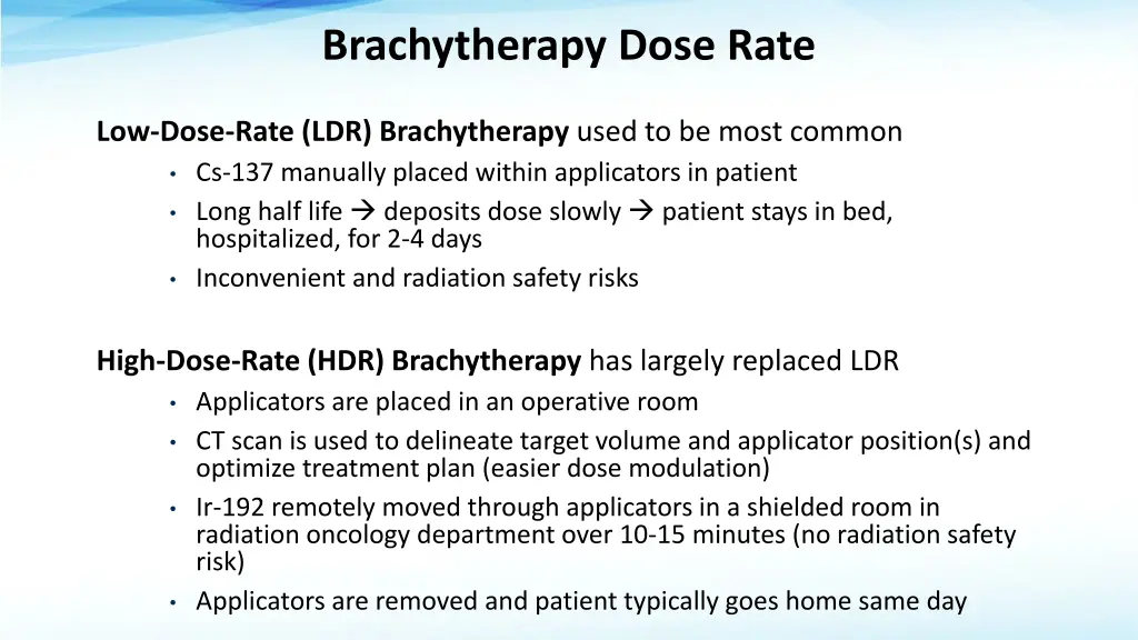 brachytherapy dose rate