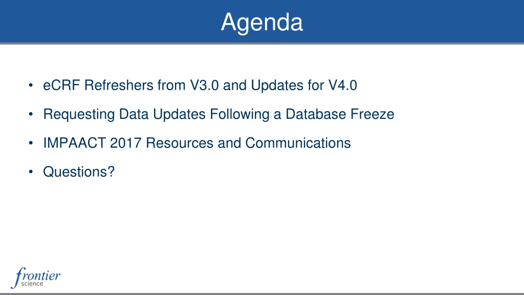 agenda