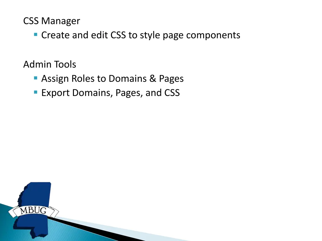 css manager create and edit css to style page