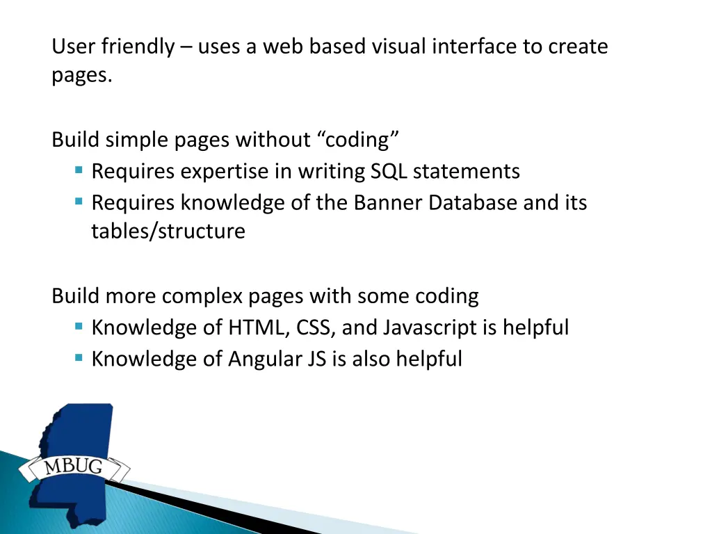 user friendly uses a web based visual interface