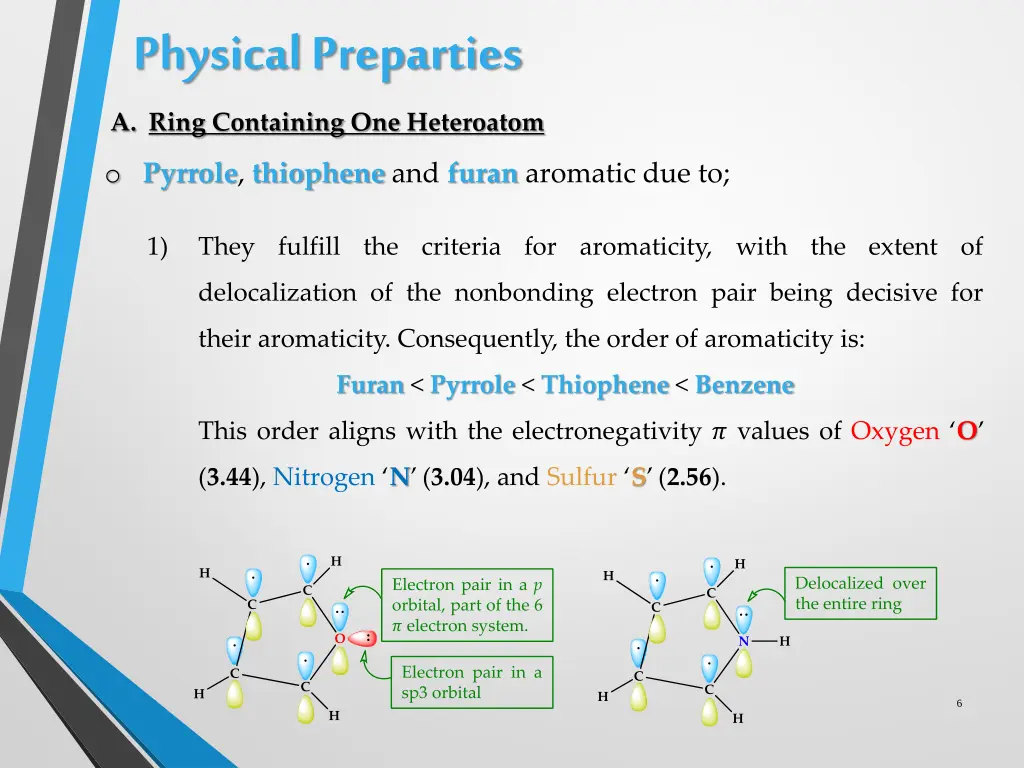 physical preparties a ring containing 1