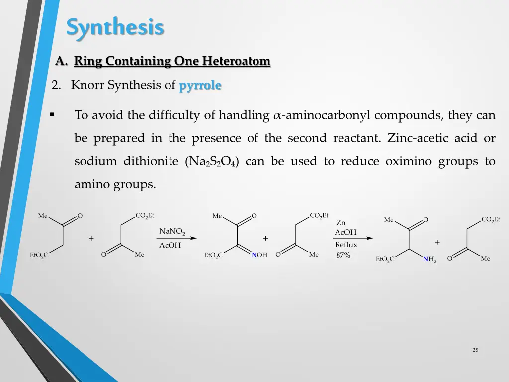 synthesis a ring containing one heteroatom 4