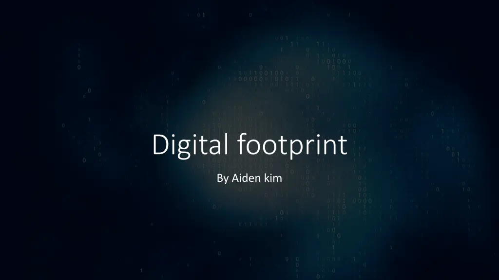 digital footprint