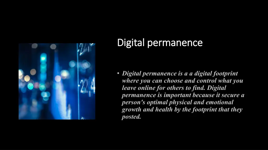 digital permanence digital permanence
