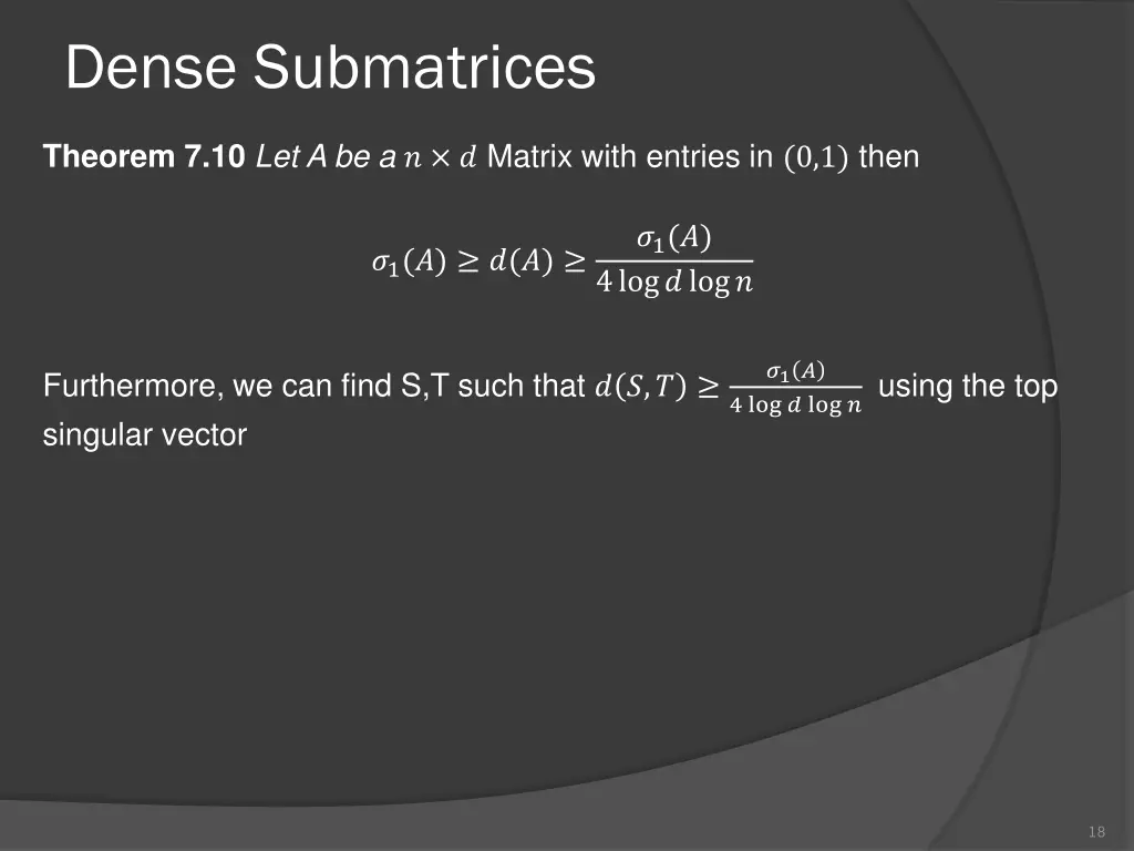 dense submatrices 3