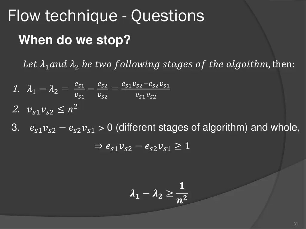 flow technique questions