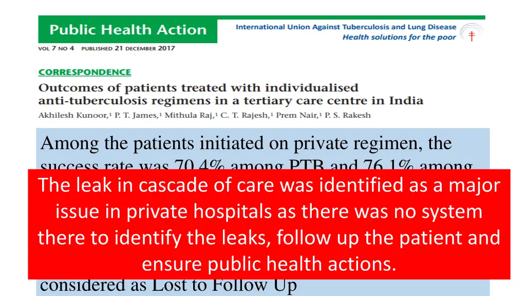 among the patients initiated on private regimen