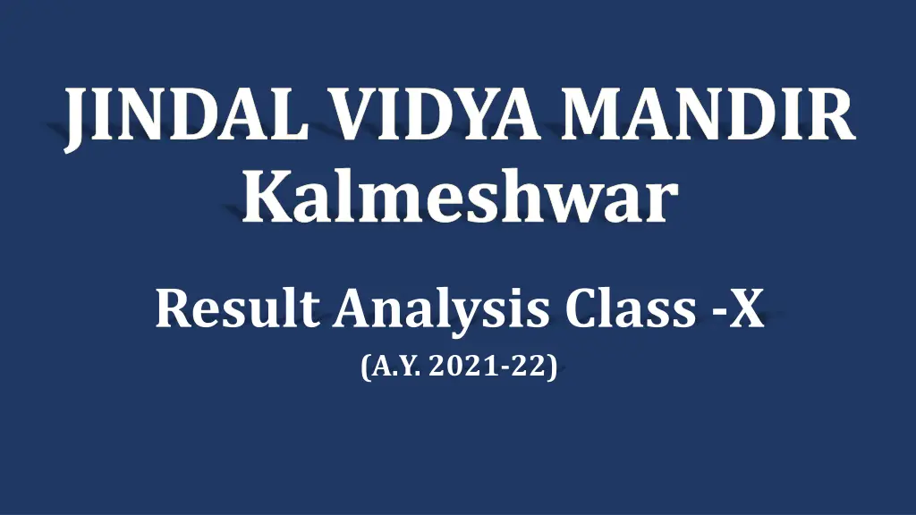 jindal vidya mandir kalmeshwar