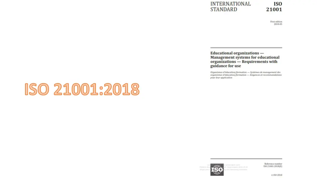 iso 21001 2018