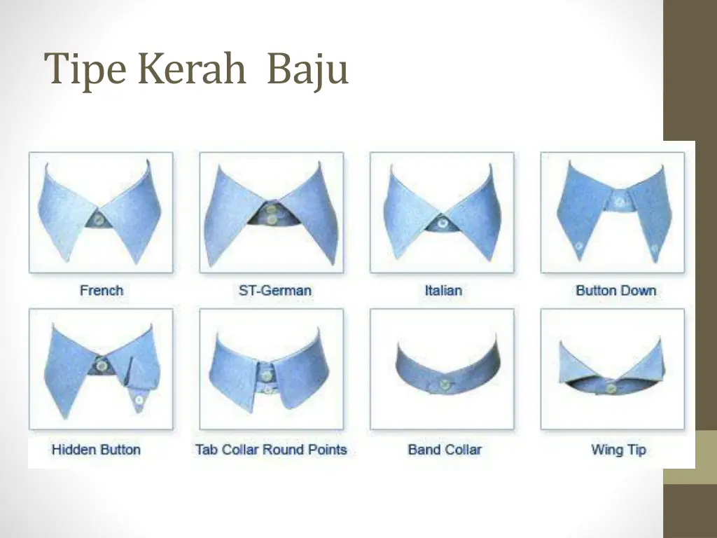 tipekerah baju
