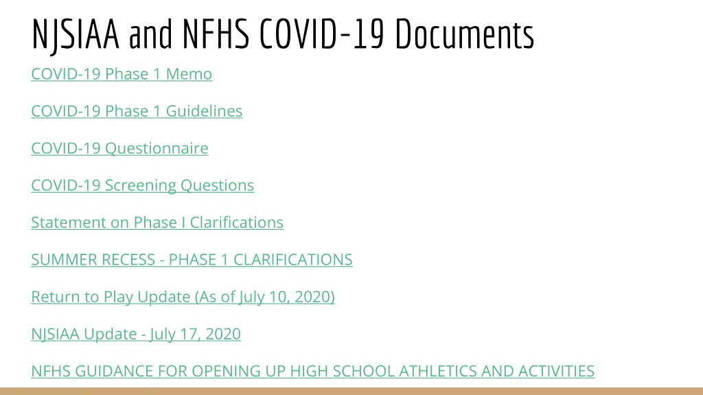 njsiaa and nfhs covid 19 documents covid 19 phase